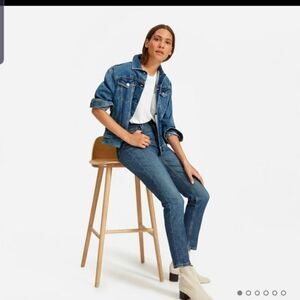 Everlane midrise dark wash ankle jeans Sz 25